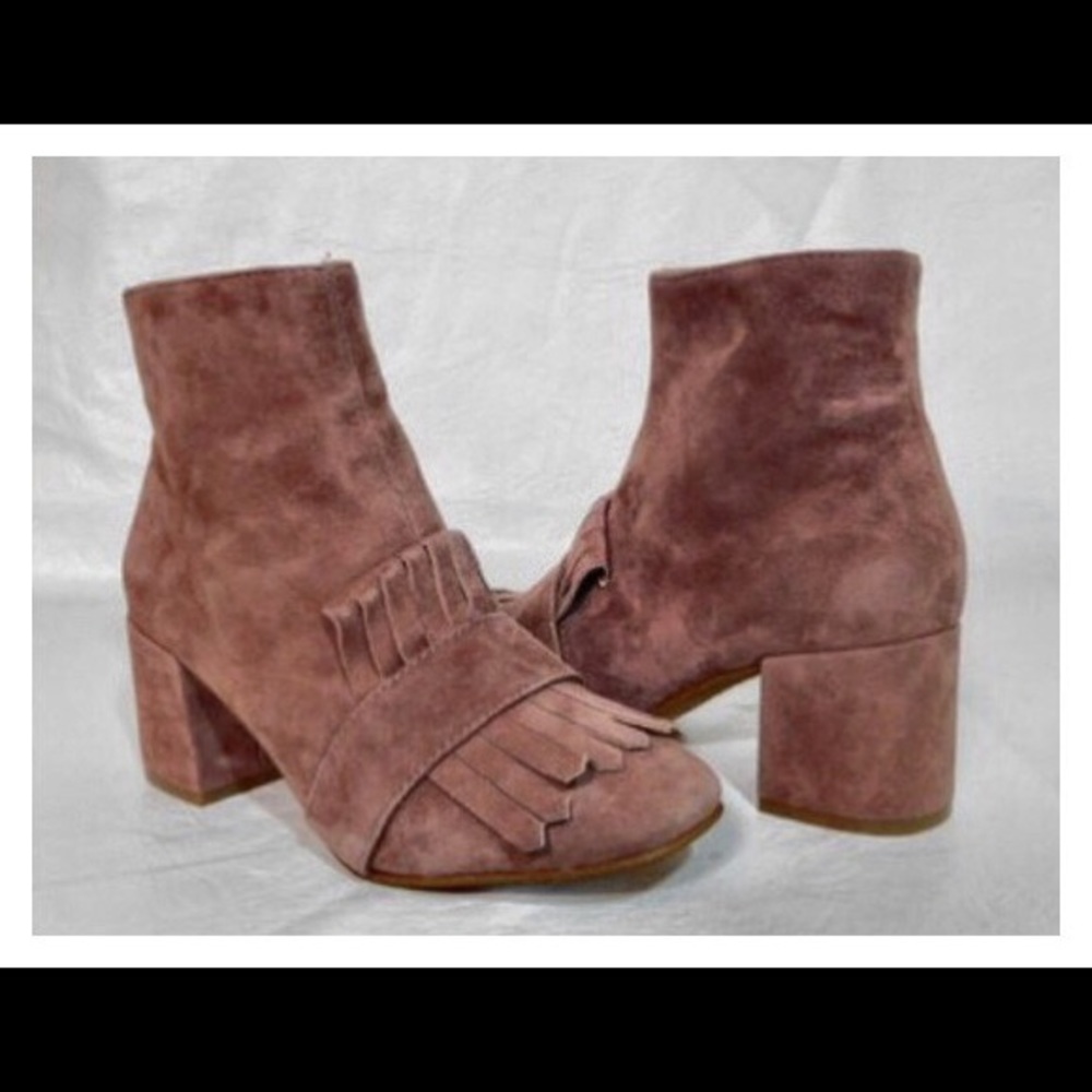 New Steven By Steve Madden Pink Suede Bootie